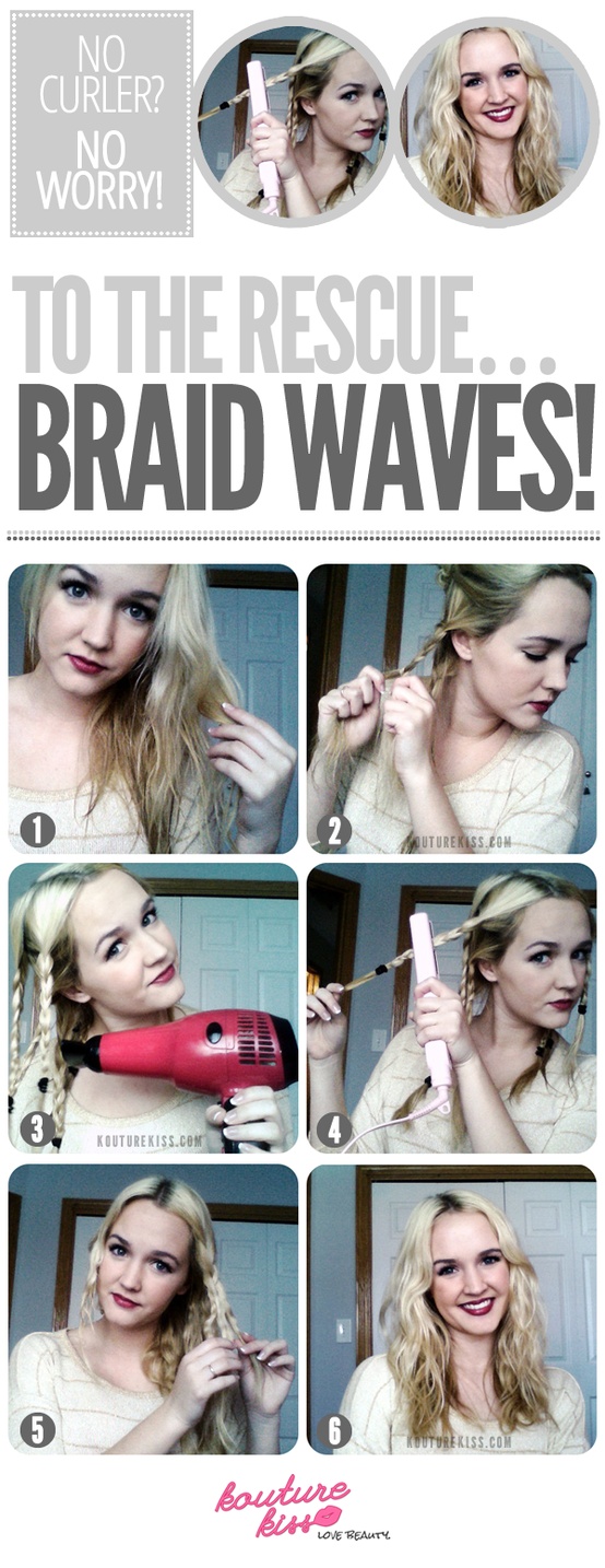 Braid Waves Created by a Flat Iron | Jessi Russell