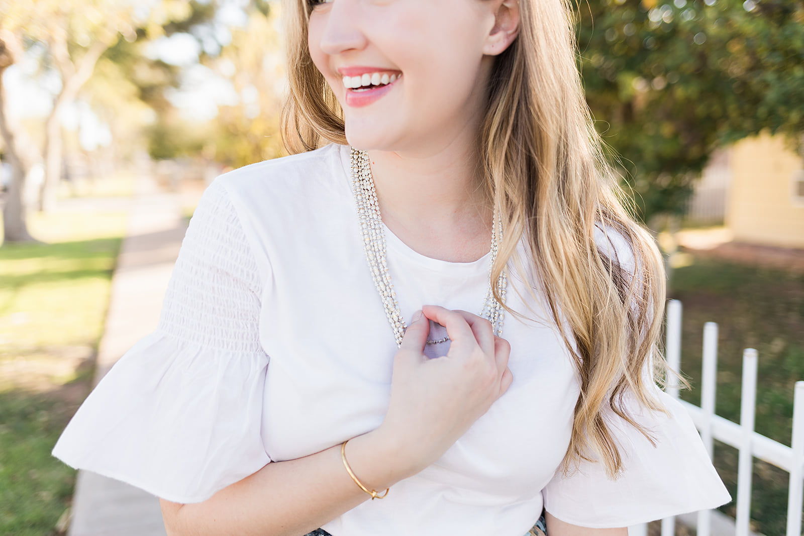 White T-Shirt + Spring Outfit | The Stylish Print