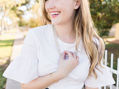 White T-Shirt + Spring Outfit | The Stylish Print