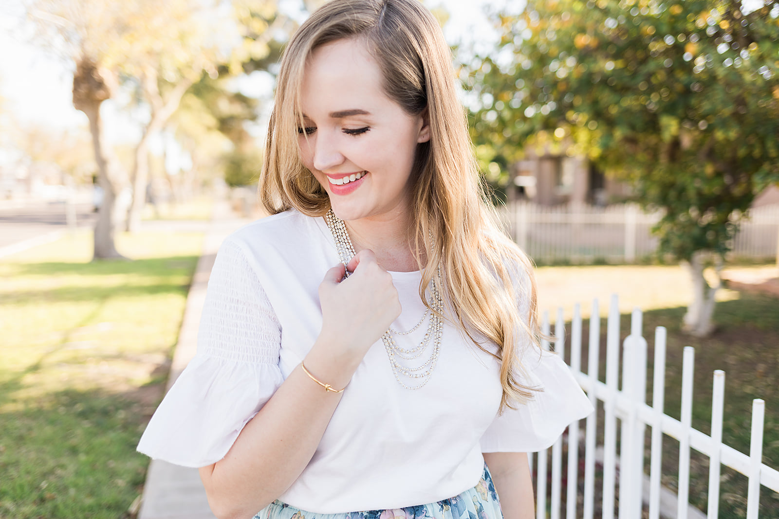 White T-Shirt + Spring Outfit | The Stylish Print